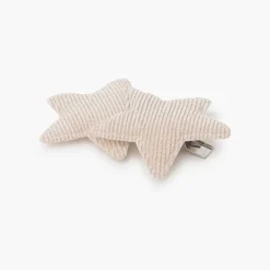 Pisamonas Hair Accessories>Corduroy Two-Star Hair Clip