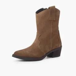Pisamonas Boots>Country Style Suede Boots Colour Sand