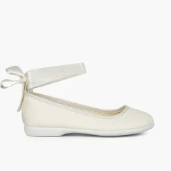 Pisamonas Ballet Pumps And Flats>Crystal Ballet Flats With Bracelet And Satin Ribbons