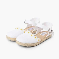 Pisamonas Espadrilles>Daisy Espadrille Sandal With Buckle Closure Colour White