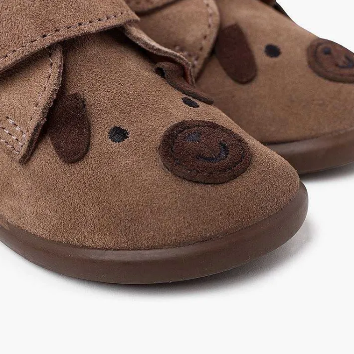 Pisamonas Boots>Doggy Suede Boots With Adherent Closure