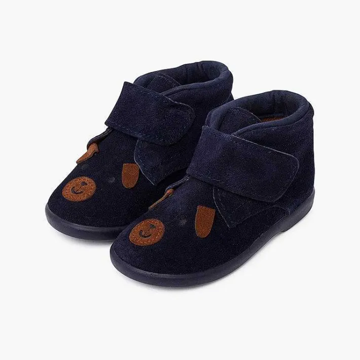Pisamonas Boots>Doggy Suede Boots With Adherent Closure
