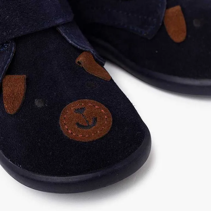Pisamonas Boots>Doggy Suede Boots With Adherent Closure