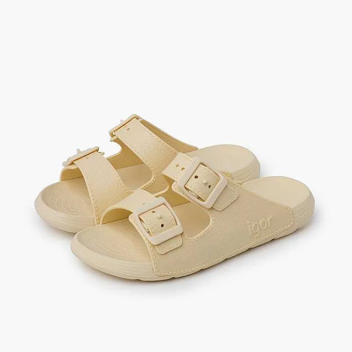 Pisamonas Jelly Sandals And Beachwear>Double Buckle Eva Sole Flip Flops