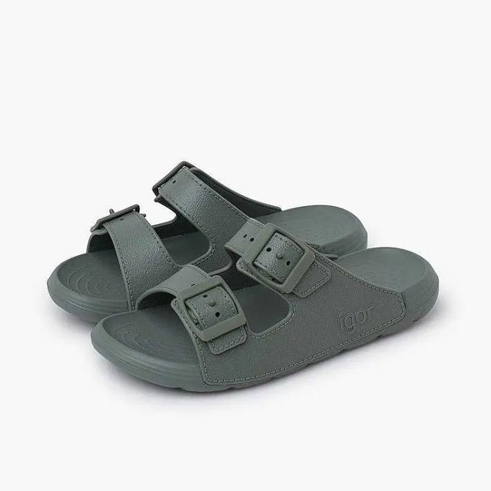 Pisamonas Jelly Sandals And Beachwear>Double Buckle Eva Sole Flip Flops