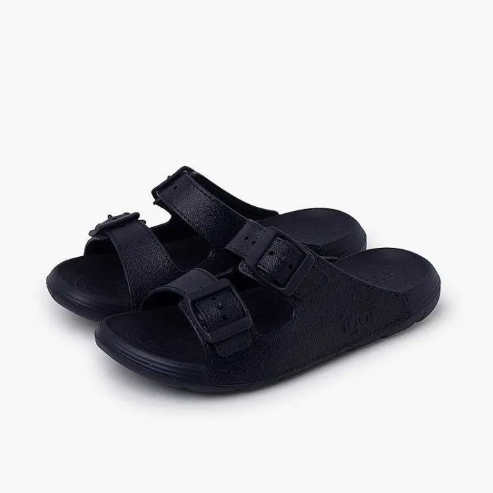 Pisamonas Jelly Sandals And Beachwear>Double Buckle Eva Sole Flip Flops