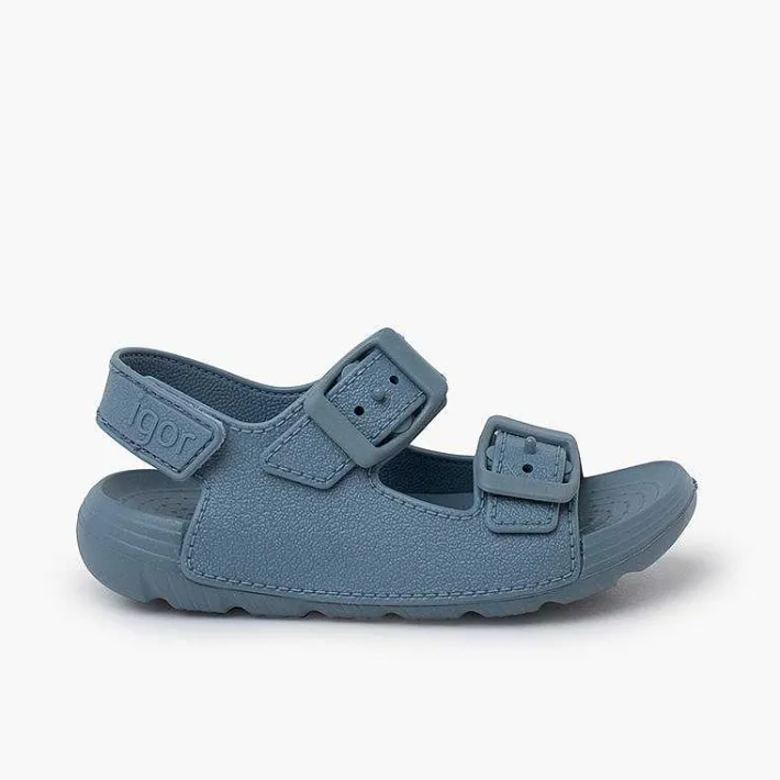 Pisamonas Jelly Sandals And Beachwear>Double Buckle Sandals With Eva Sole Colours And Riptape