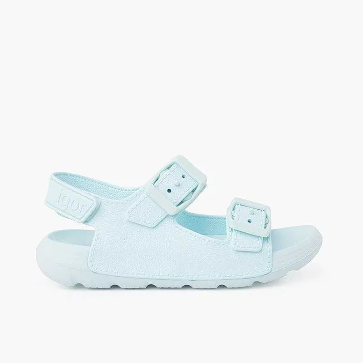 Pisamonas Jelly Sandals And Beachwear>Double Buckle Sandals With Eva Sole Colours And Riptape