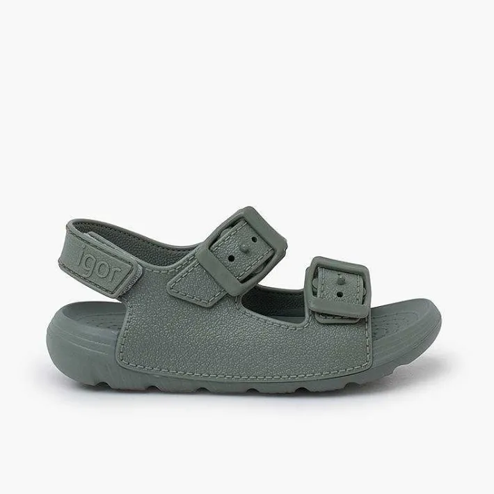 Pisamonas Jelly Sandals And Beachwear>Double Buckle Sandals With Eva Sole Colours And Riptape