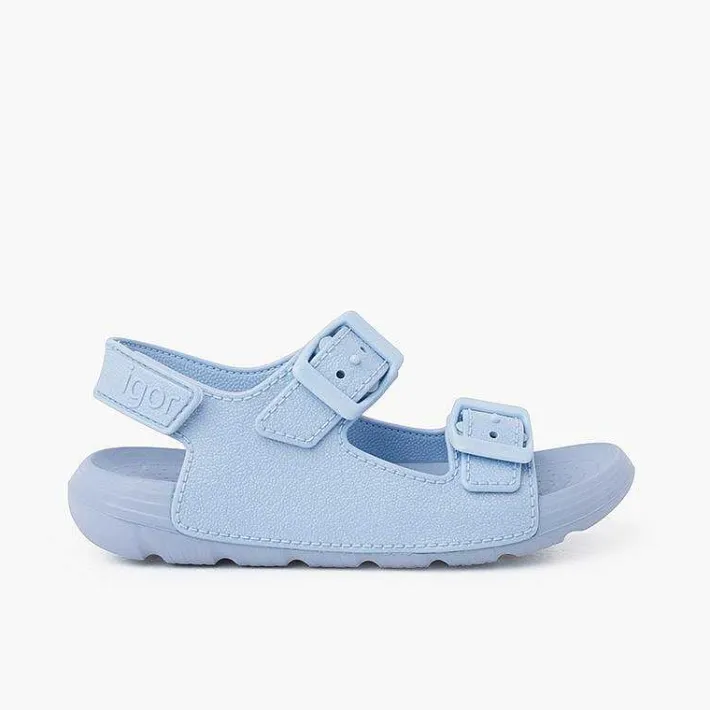 Pisamonas Jelly Sandals And Beachwear>Double Buckle Sandals With Eva Sole Colours And Riptape
