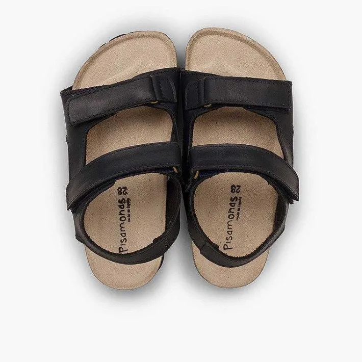 Pisamonas Sandals>Eco Leather Sandals Twin Loop Fasteners