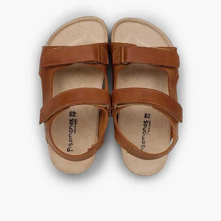 Pisamonas Sandals>Eco Leather Sandals Twin Loop Fasteners