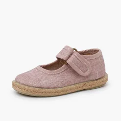 Pisamonas Espadrilles>Ecological Cotton Mary Janes With Jute Sole