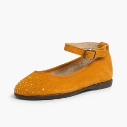 Pisamonas Ballet Pumps And Flats>Embellished Toe Cap Ankle Strap Ballerinas