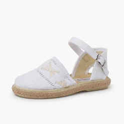 Pisamonas Espadrilles>Embroidered Espadrilles With Buckle