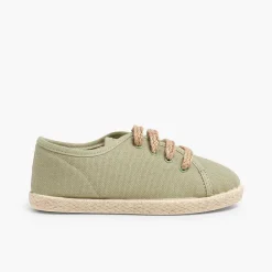 Pisamonas Brogues And Bluchers>Espadrille Style Shoes With Laces