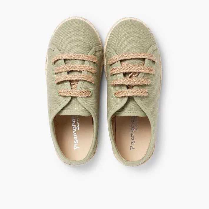 Pisamonas Brogues And Bluchers>Espadrille Style Shoes With Laces