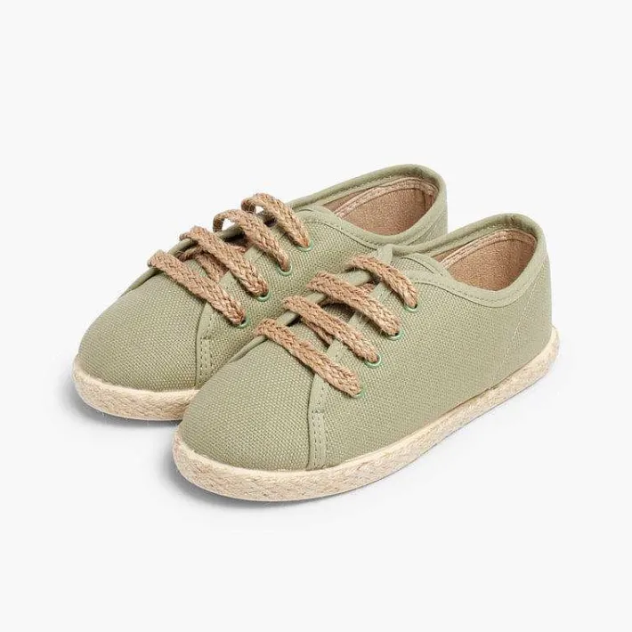 Pisamonas Brogues And Bluchers>Espadrille Style Shoes With Laces
