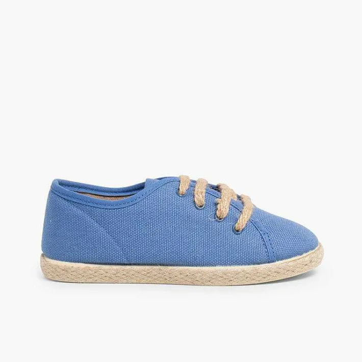 Pisamonas Brogues And Bluchers>Espadrille Style Shoes With Laces