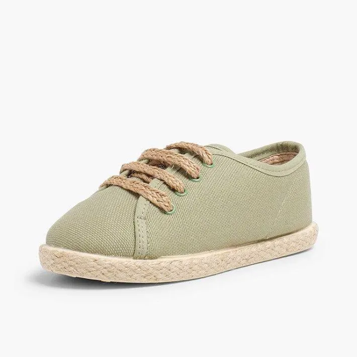 Pisamonas Brogues And Bluchers>Espadrille Style Shoes With Laces