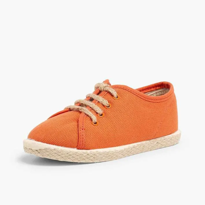 Pisamonas Brogues And Bluchers>Espadrille Style Shoes With Laces