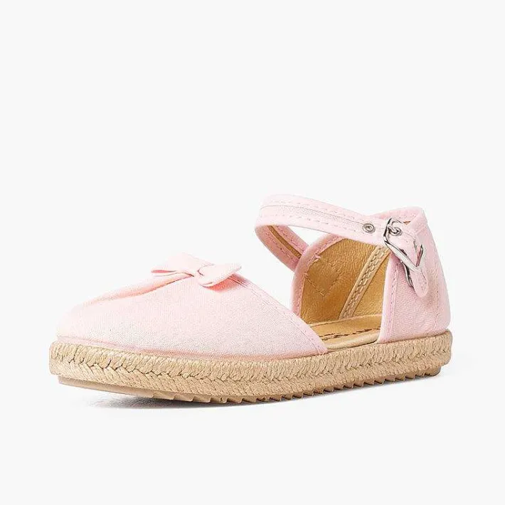 Pisamonas Sandals>Espadrilles With Bow And Gathered Instep