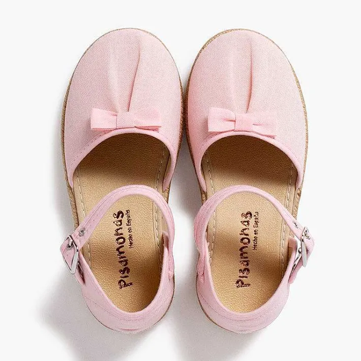 Pisamonas Sandals>Espadrilles With Bow And Gathered Instep