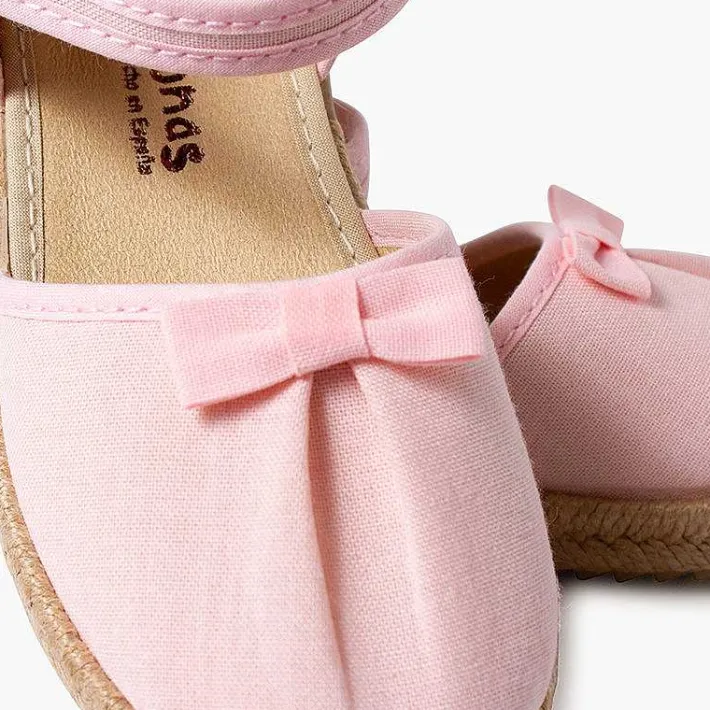 Pisamonas Sandals>Espadrilles With Bow And Gathered Instep