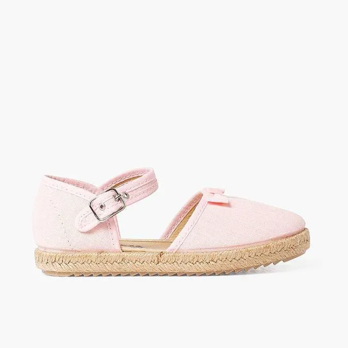 Pisamonas Sandals>Espadrilles With Bow And Gathered Instep
