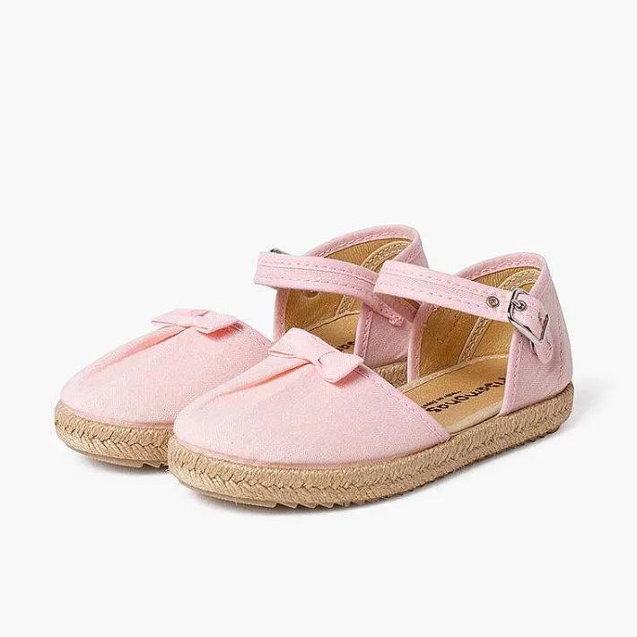 Pisamonas Sandals>Espadrilles With Bow And Gathered Instep