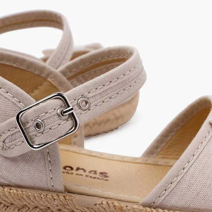 Pisamonas Sandals>Espadrilles With Bow And Gathered Instep