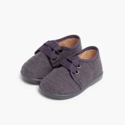 Pisamonas Brogues And Bluchers>Fabric Blucher Style Baby Shoes