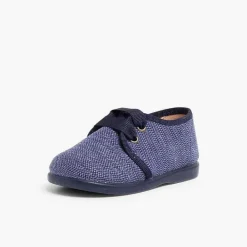 Pisamonas Brogues And Bluchers>Fabric Blucher Style Baby Shoes