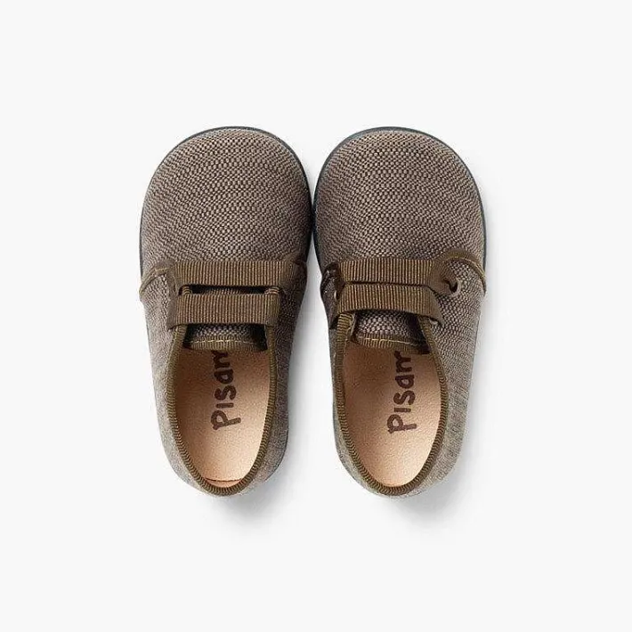 Pisamonas Brogues And Bluchers>Fabric Blucher Style Baby Shoes