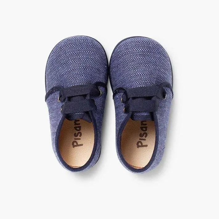 Pisamonas Brogues And Bluchers>Fabric Blucher Style Baby Shoes