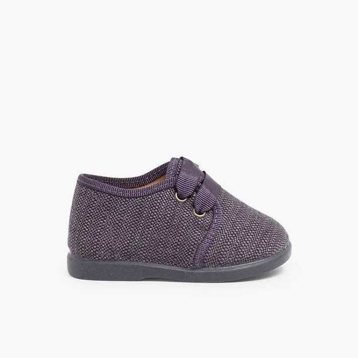 Pisamonas Brogues And Bluchers>Fabric Blucher Style Baby Shoes