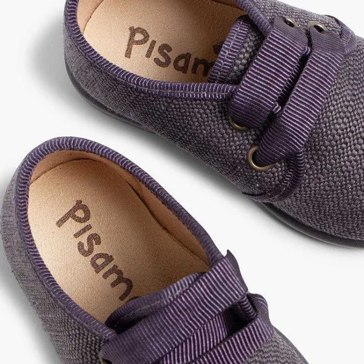 Pisamonas Brogues And Bluchers>Fabric Blucher Style Baby Shoes