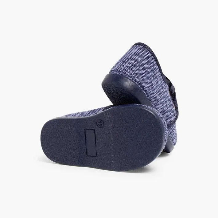 Pisamonas Brogues And Bluchers>Fabric Blucher Style Baby Shoes