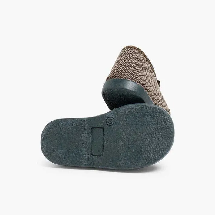 Pisamonas Brogues And Bluchers>Fabric Blucher Style Baby Shoes