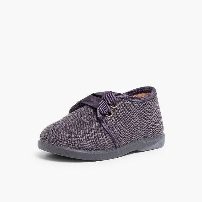 Pisamonas Brogues And Bluchers>Fabric Blucher Style Baby Shoes