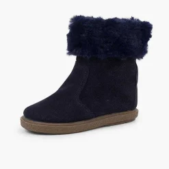 Pisamonas Boots>Faux Fur Collar Boots