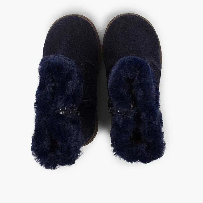 Pisamonas Boots>Faux Fur Collar Boots