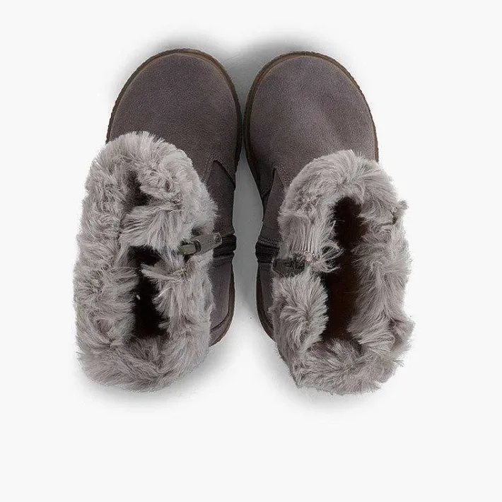Pisamonas Boots>Faux Fur Collar Boots