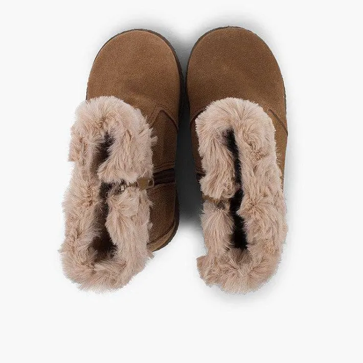 Pisamonas Boots>Faux Fur Collar Boots
