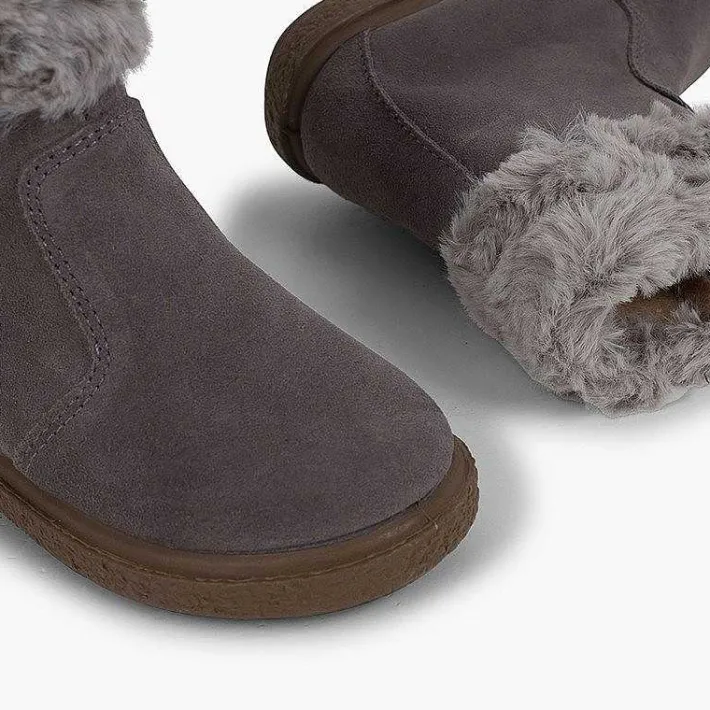 Pisamonas Boots>Faux Fur Collar Boots