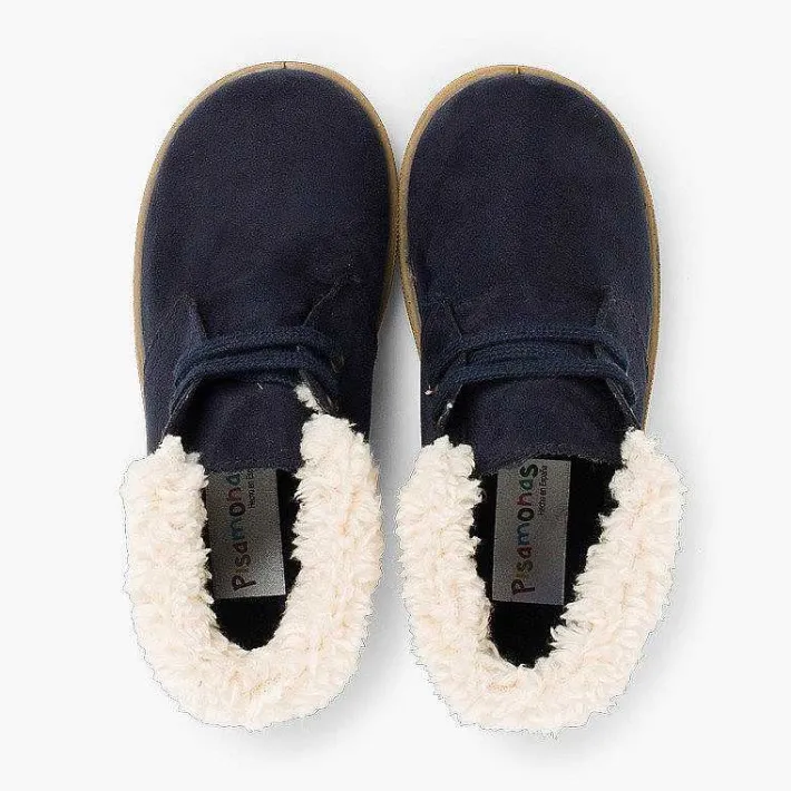 Pisamonas Boots>Faux Sheepskin Cuff Boots For Boys And Girls