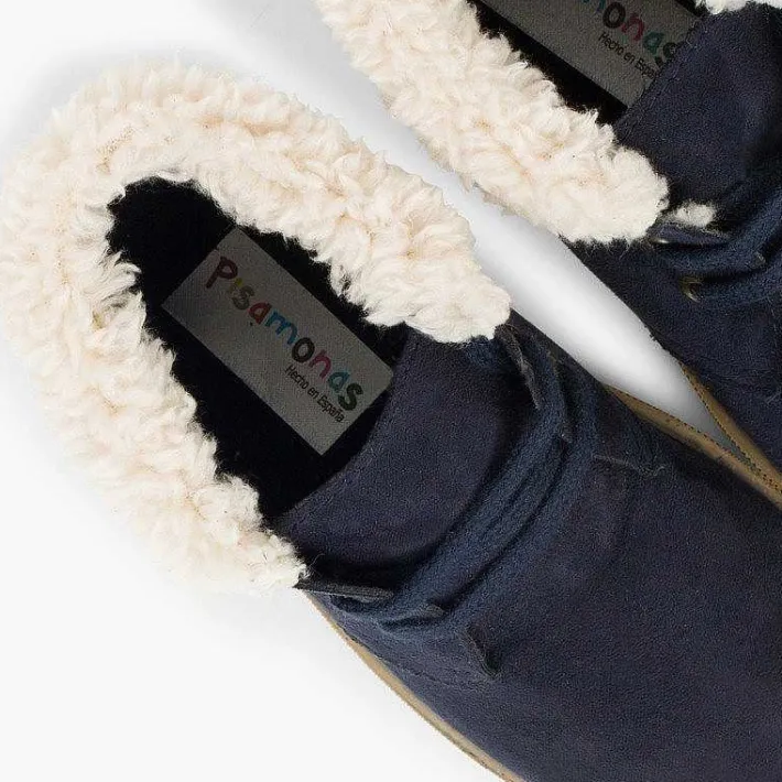 Pisamonas Boots>Faux Sheepskin Cuff Boots For Boys And Girls