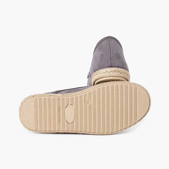 Pisamonas Brogues And Bluchers>Faux Suede Blucher With Jute Toe And Laces