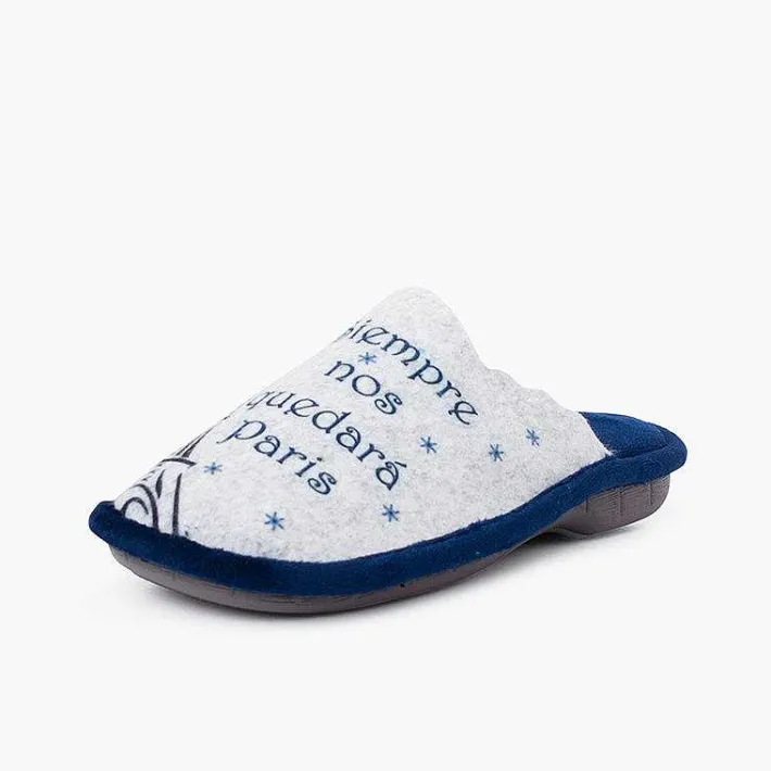 Pisamonas Slippers>Felt House Clogs Phrases