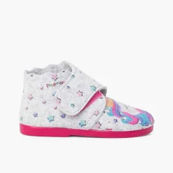 Pisamonas Slippers>Felt Slippers With Adhesive Closure